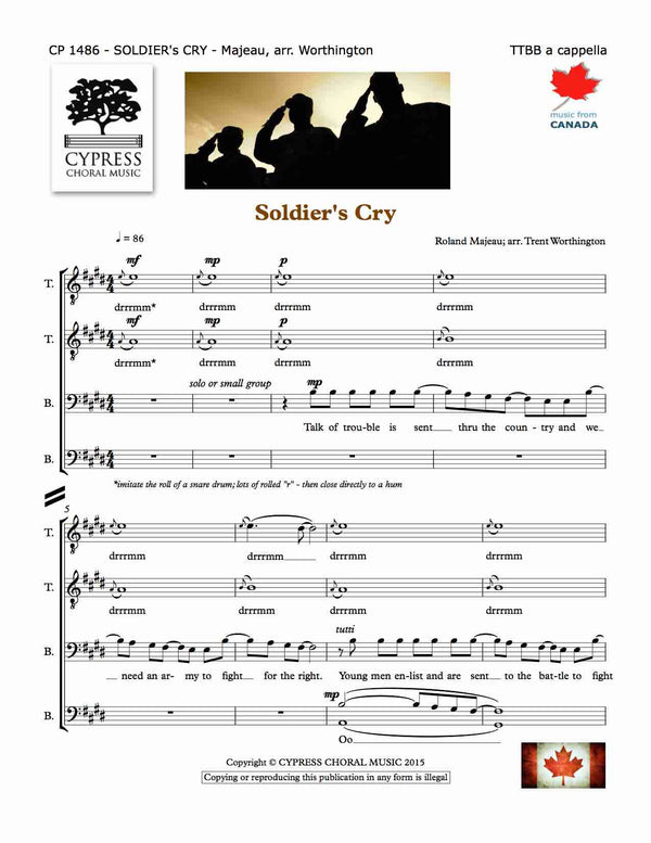 Soldier’s Cry - Canadian version