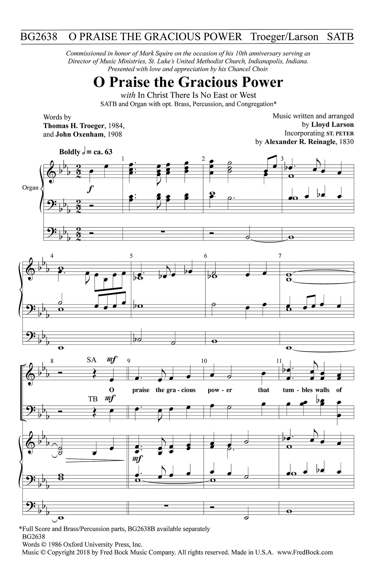 O Praise the Gracious Power– Musical Resources