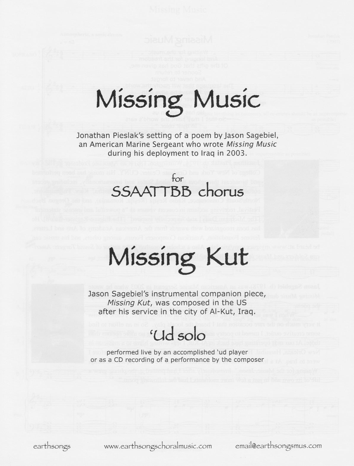 Missing Music– Musical Resources