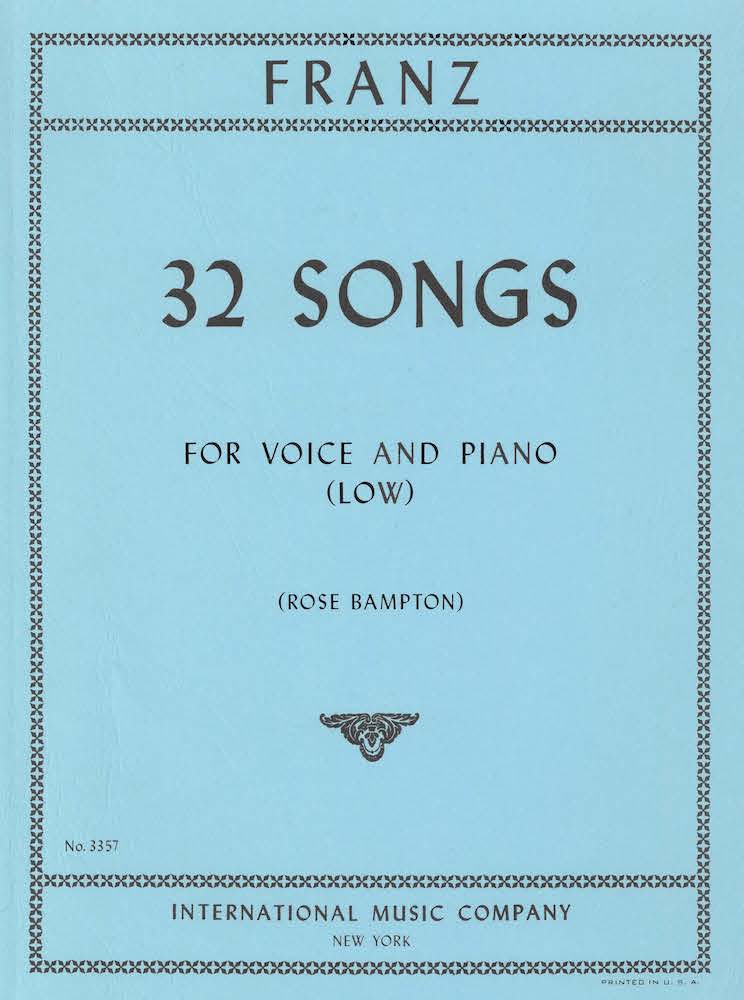 32 Songs for Low Voice– Musical Resources