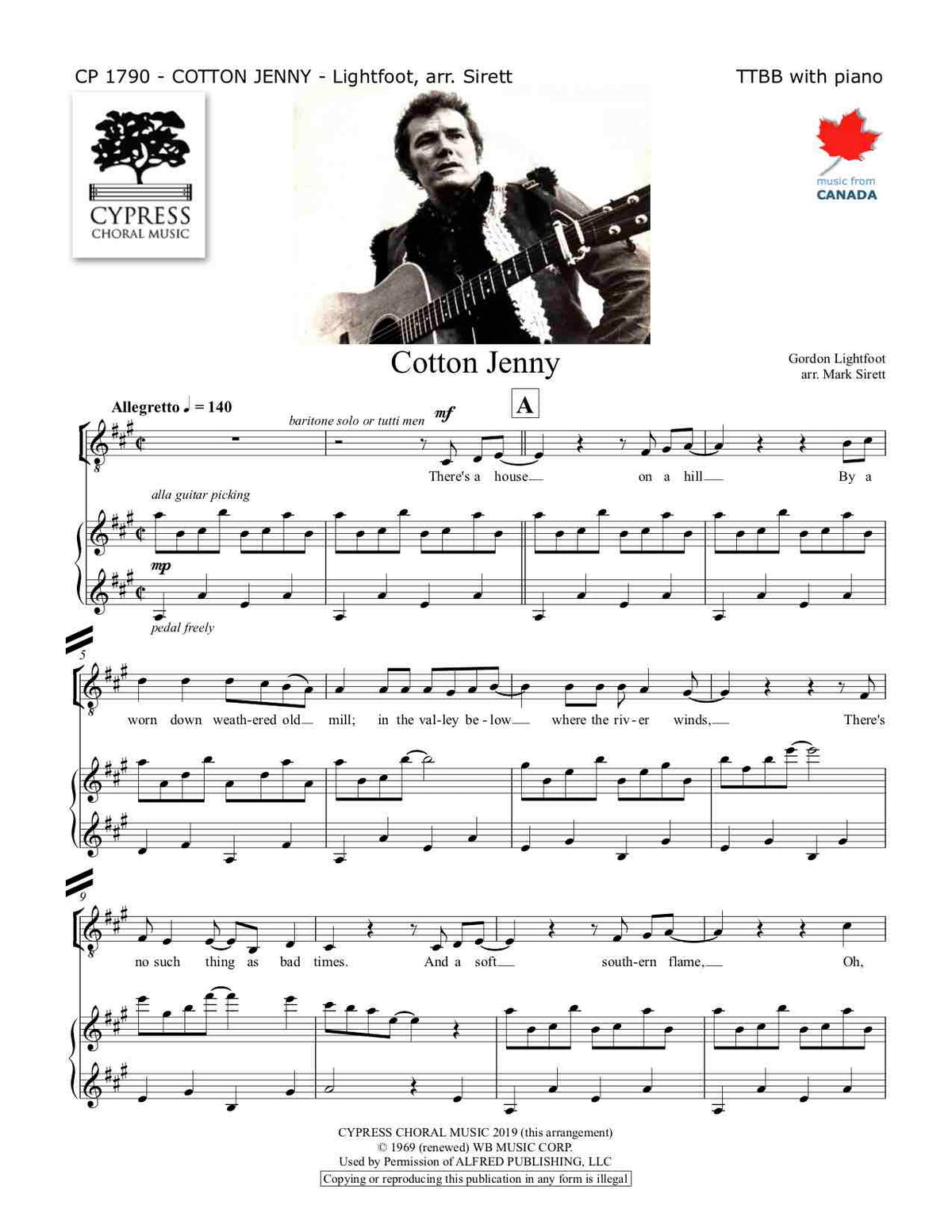 Cotton Jenny Musical Resources